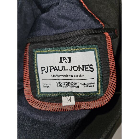 NWT! PJ Paul Jones 2 Button Casual Blazer Black Size Medium - Picture 6 of 10